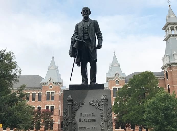 Baylor Statue of Rufus Burleson